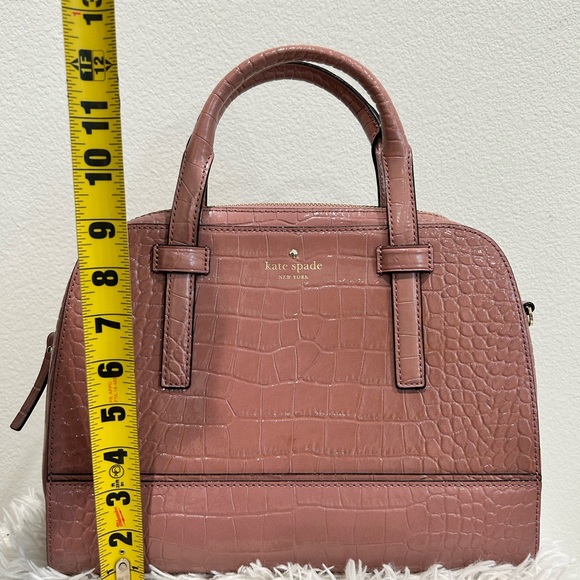KATE SPADE Dusty Peony Street Exotic Felix Handbag - Picture 7 of 10
